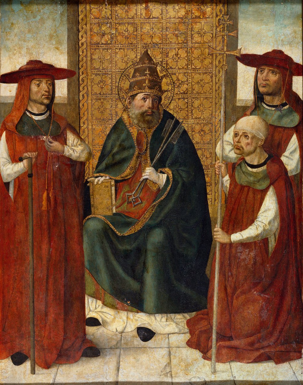 Il cardinale Pedro Gonzalez de Mendoza che prega davanti a San Pietro da Anonymous Anonymous