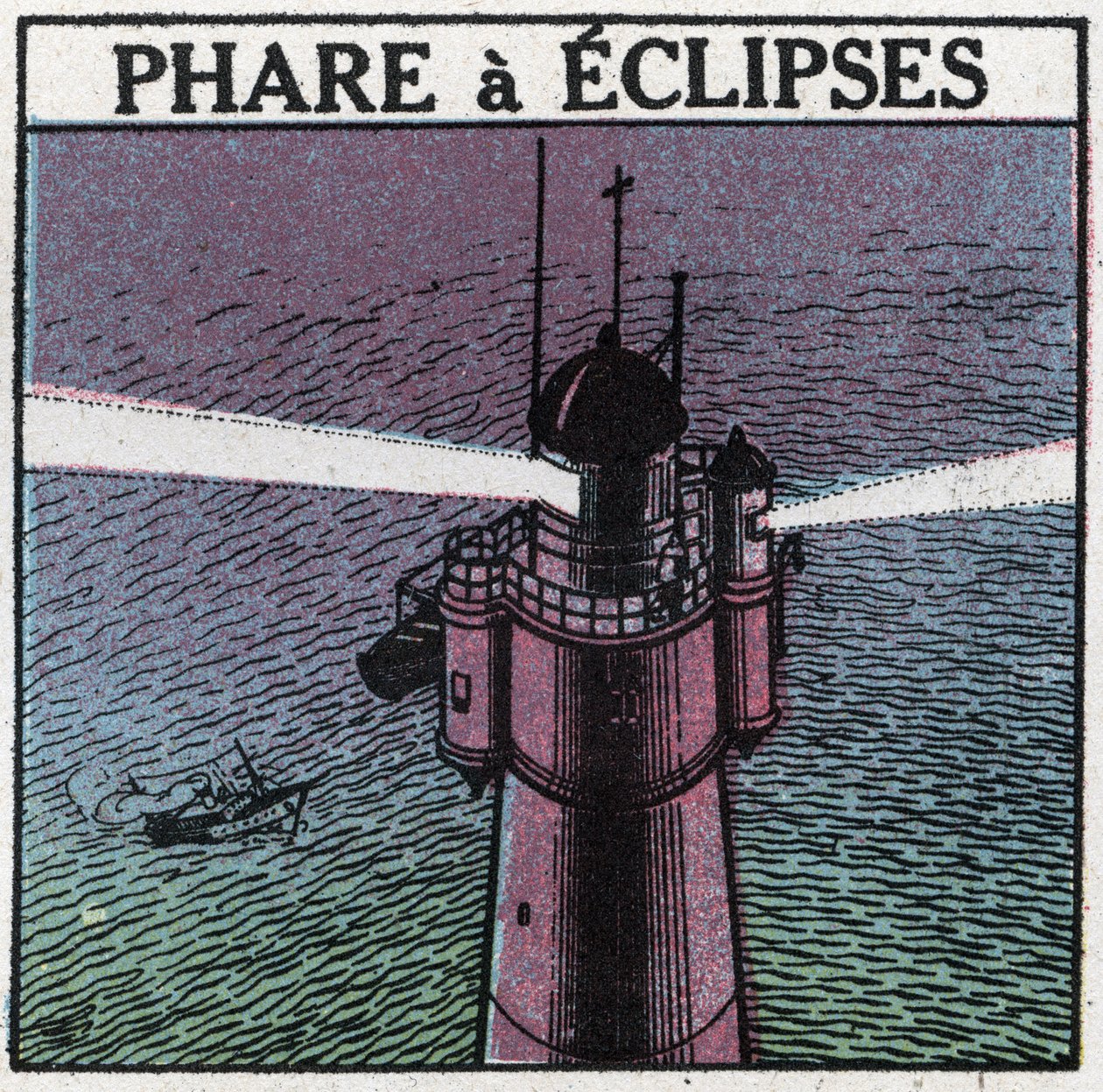 Segnali luminosi: faro di eclissi. Illustrazione anonima del 1925. Collezione privata. da Anonymous Anonymous