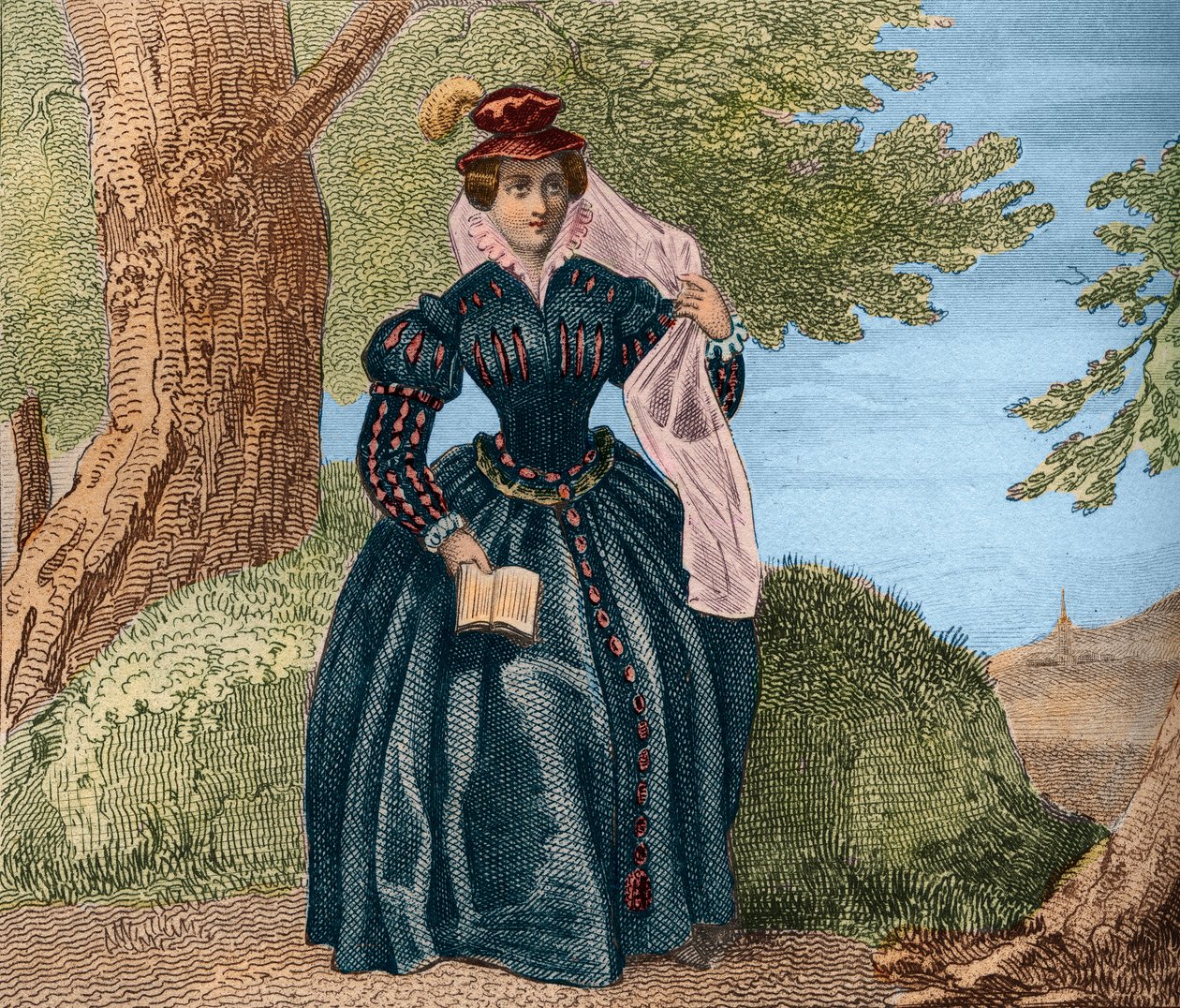 Maria Stuarda, Regina di Scozia (1542-1587). Incisione del 1859 in "Le Monde. Storia di tutti i popoli dai tempi più remoti ai giorni nostri" di M. E. de Lostalot-Bachoue. Collezione privata. da Anonymous Anonymous