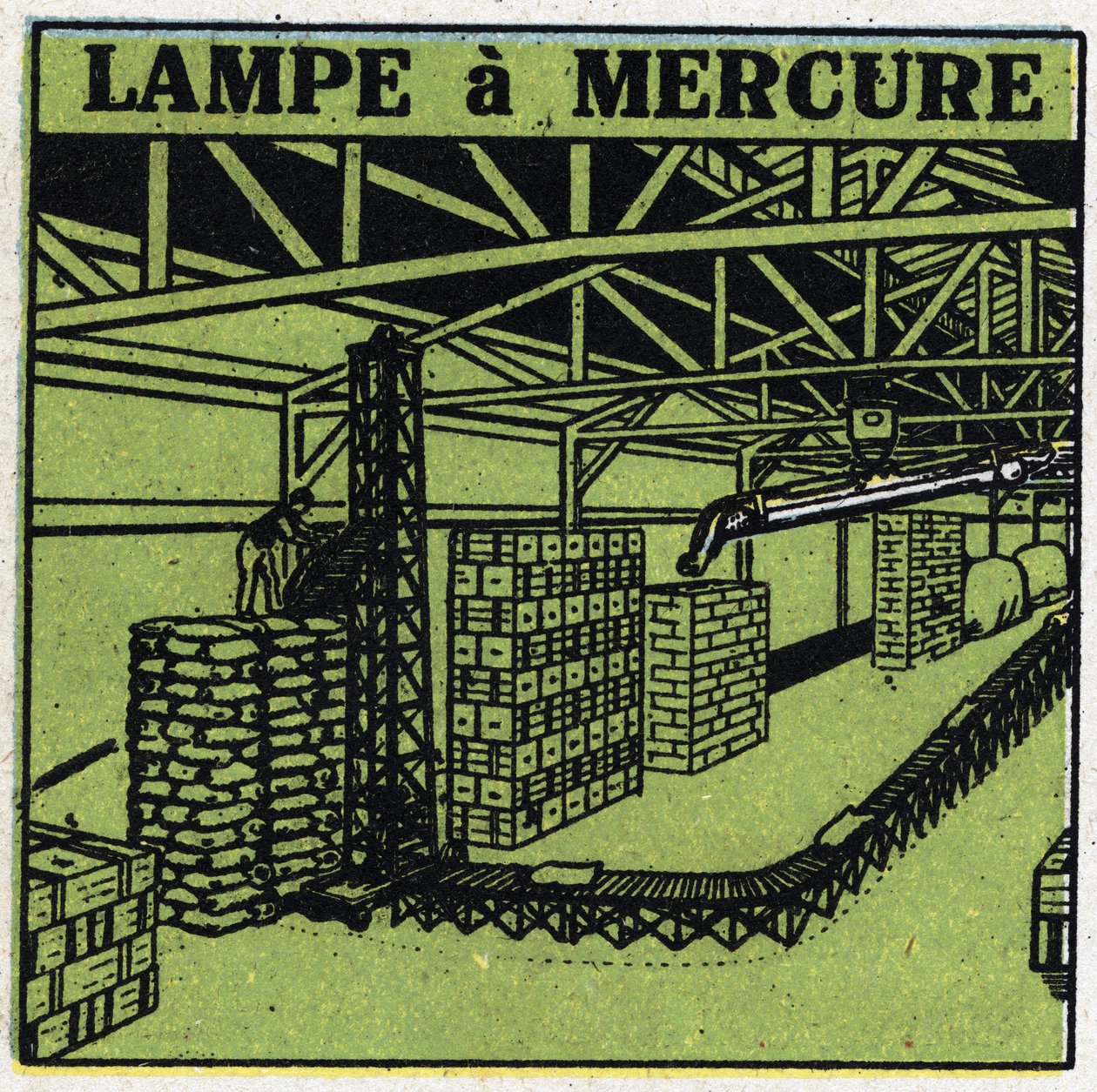 Nuove proprietà dei gas: lampada a mercurio. Illustrazione anonima del 1925. Collezione privata. da Anonymous Anonymous