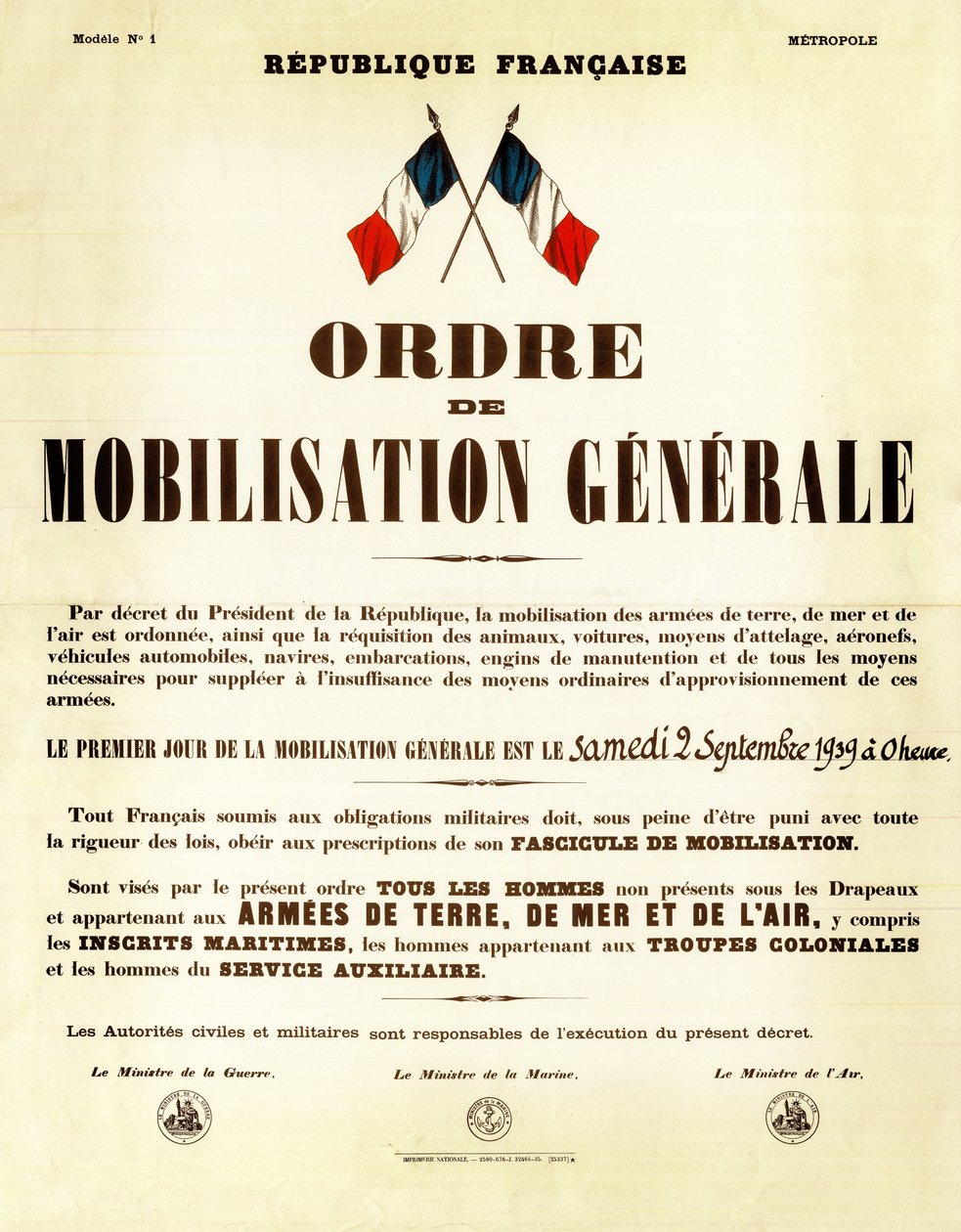 Ordine di mobilitazione in Francia 02 settembre da Anonymous Anonymous