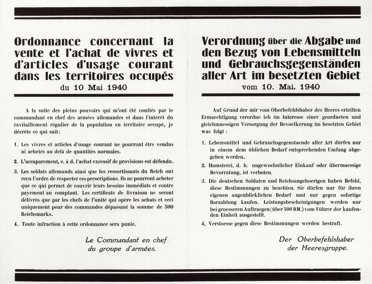 "Ordinanza riguardante la vendita e l