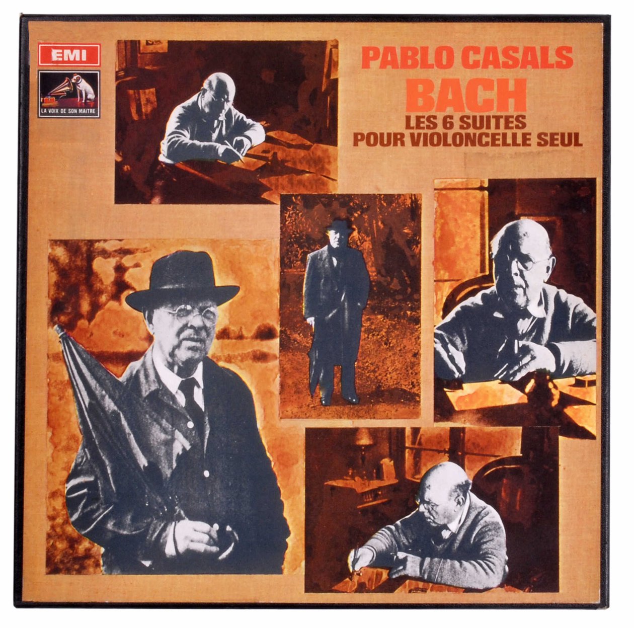 Pablo Casals che registra le 6 suite per violoncello di Johann Sebastian Bach da Anonymous Anonymous