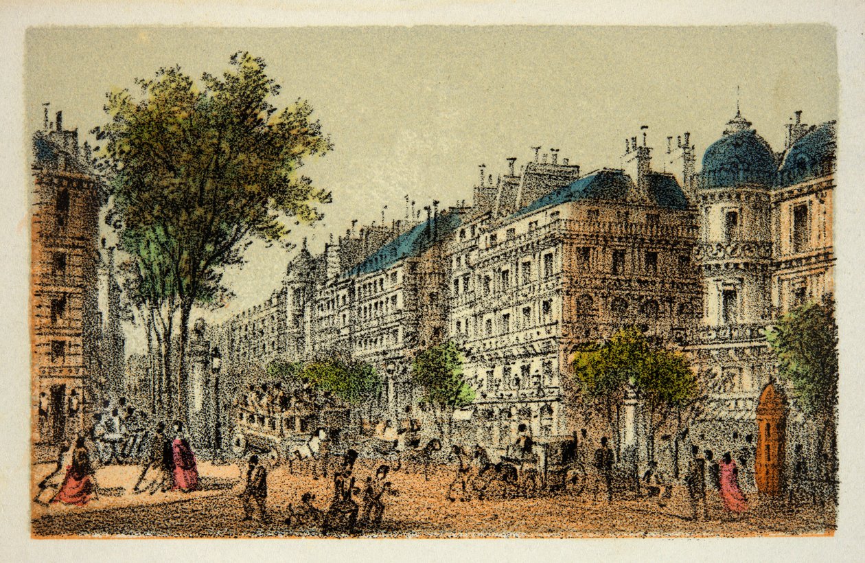 Parigi 1874: Boulevard des Italiens da Anonymous Anonymous