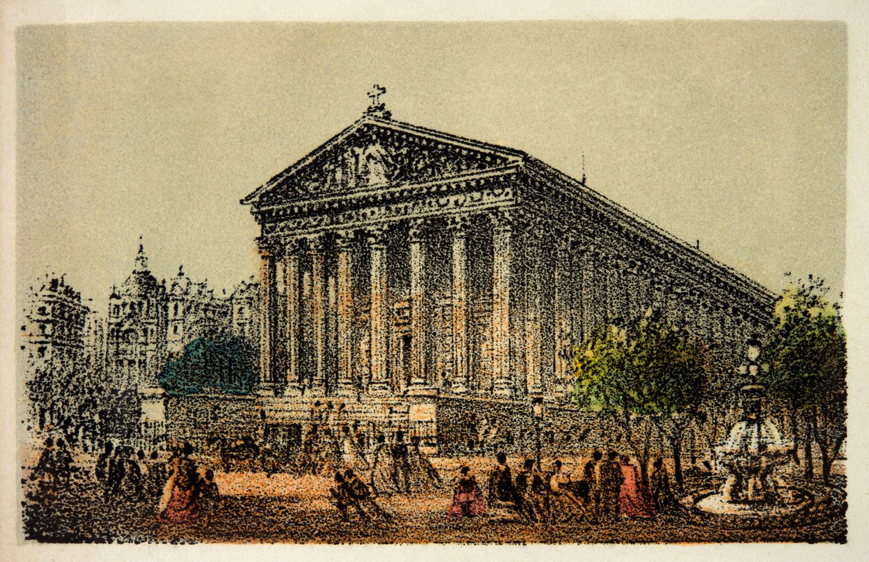 Parigi 1874: Chiesa della Madeleine, Collezione Privata da Anonymous Anonymous