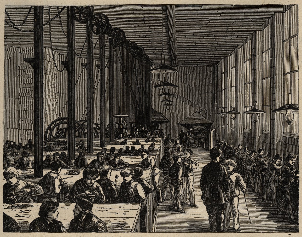 Parigi, Ecole Municipale Professionelle Diderot - incisione 1890 da Anonymous Anonymous