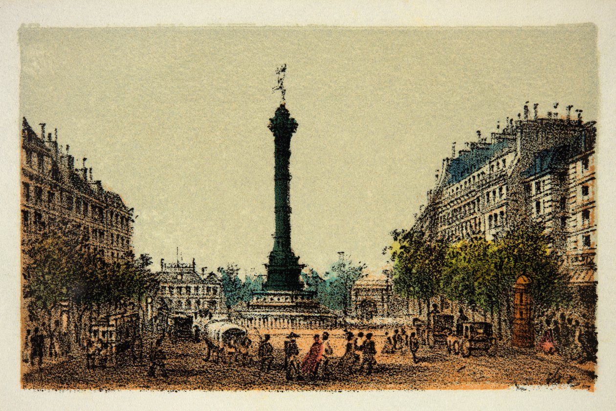 Parigi nel 1874: La colonna di Luglio, Collezione privata da Anonymous Anonymous