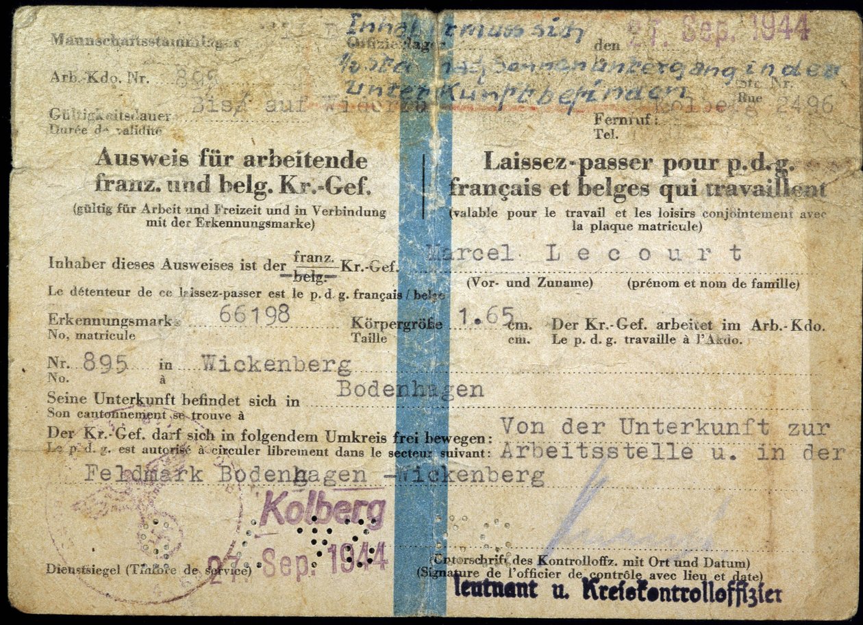 Passaporto della Seconda Guerra Mondiale, 