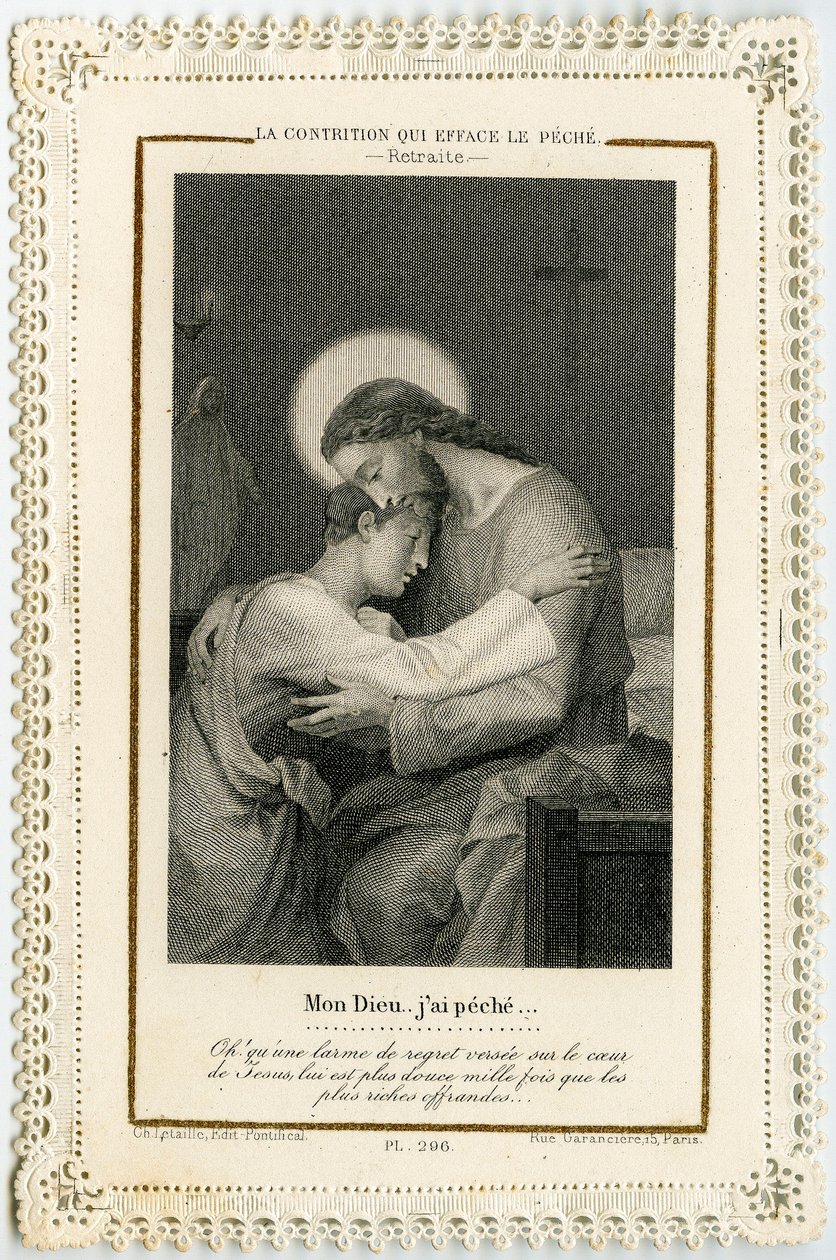 Immagine pia: Un peccatore che si affida a Cristo per cancellare i suoi peccati da Anonymous Anonymous
