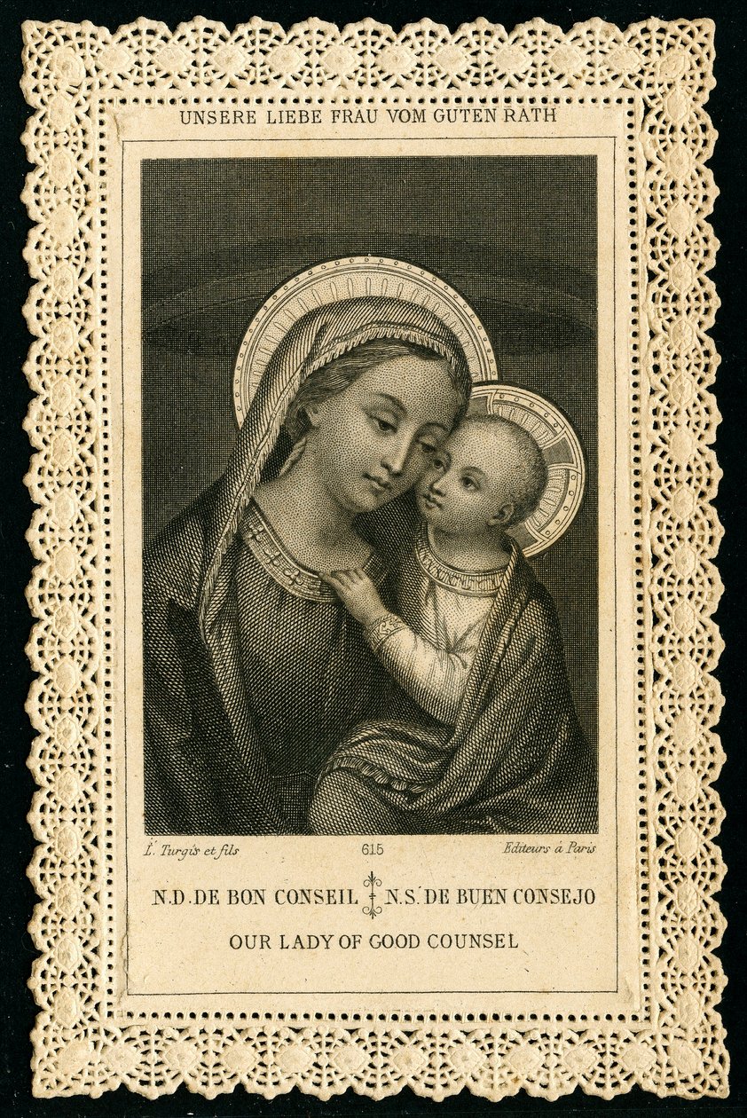 Immagine pia: Ritratto della Vergine Maria, Nostra Signora del Buon Consiglio da Anonymous Anonymous