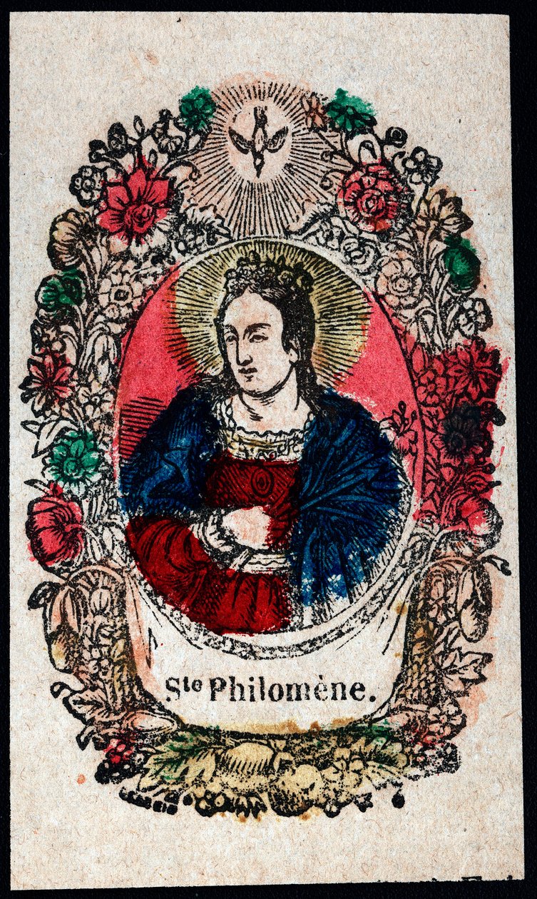 Immagine pia: Santa Filomena. Incisione del XIX secolo Collezione privata da Anonymous Anonymous