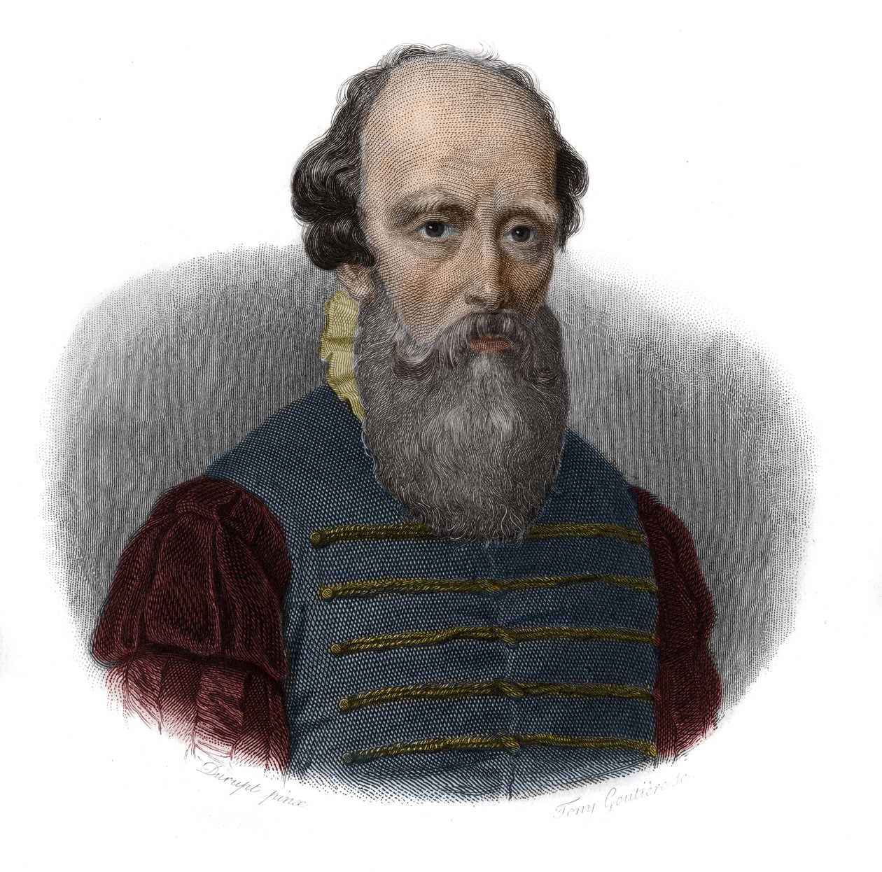 Ritratto di Bernard Palissy (1510 - 1589) in "Portraits et histoire des hommes utile: hommes et femmes de tous pays et di tutte le condizioni, che hanno acquisito diritti al riconoscimento degli uomini" pubblicato e propagato dalla Societe Montyon et Frank da Anonymous Anonymous