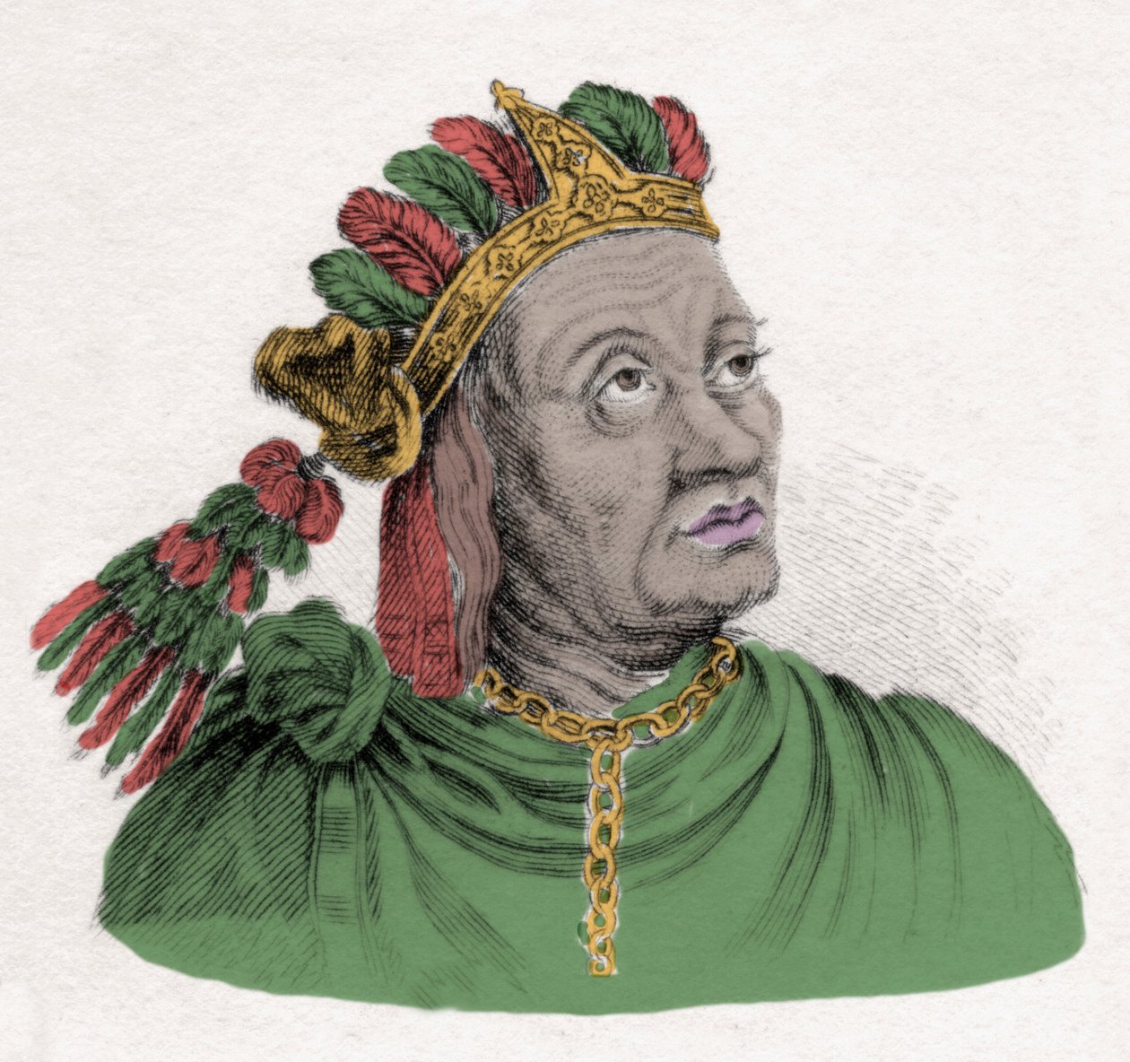 Ritratto di Atahualpa (1502-1533), ultimo imperatore dell