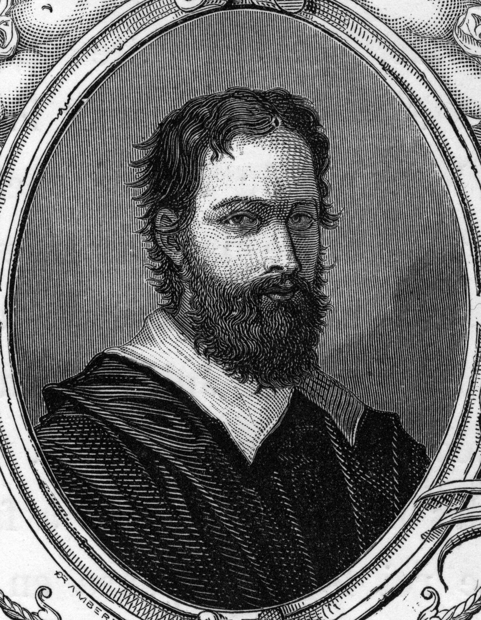 Ritratto di Bartolomeo Ramenghi Bagnacavallo (ca. 1484-1542), pittore italiano. Incisione del 1859 in "Le gallerie d
