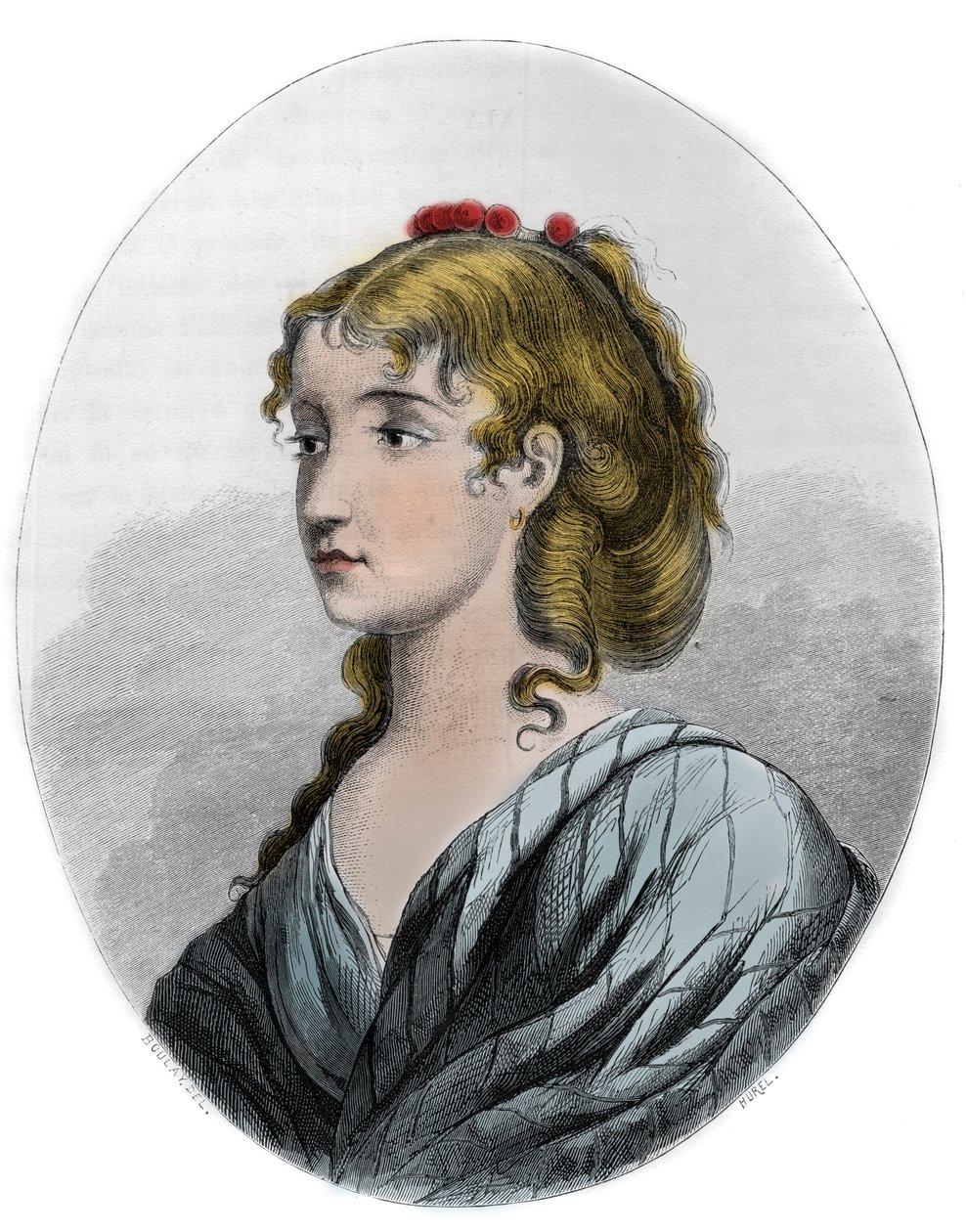 Ritratto di Cecile Aimee Renault, rivoluzionaria francese da Anonymous Anonymous