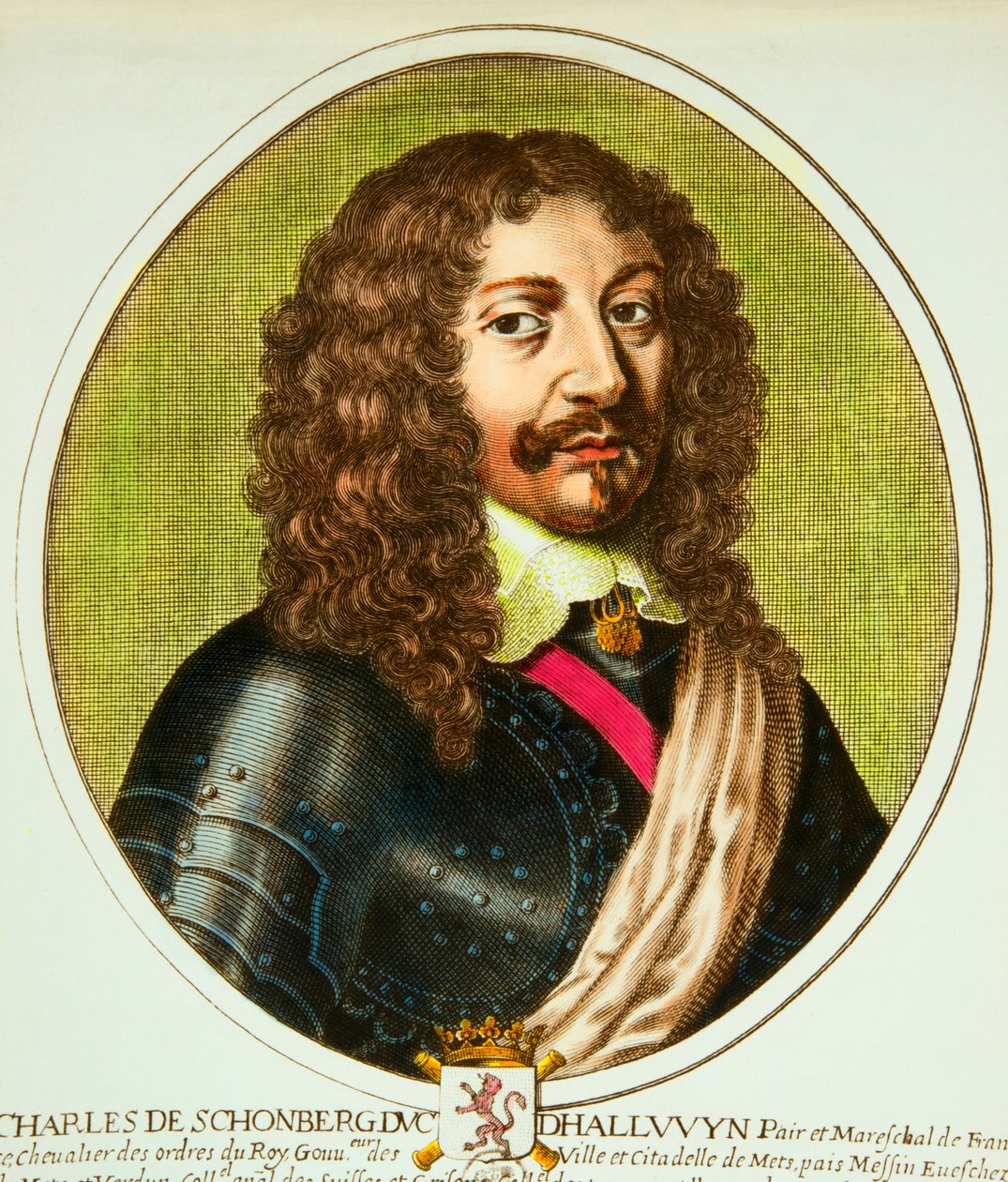 Ritratto di Charles de Schomberg (1601-1656) Duca di Halluin, pari e maresciallo di Francia sotto Luigi XIII, Collezione privata da Anonymous Anonymous