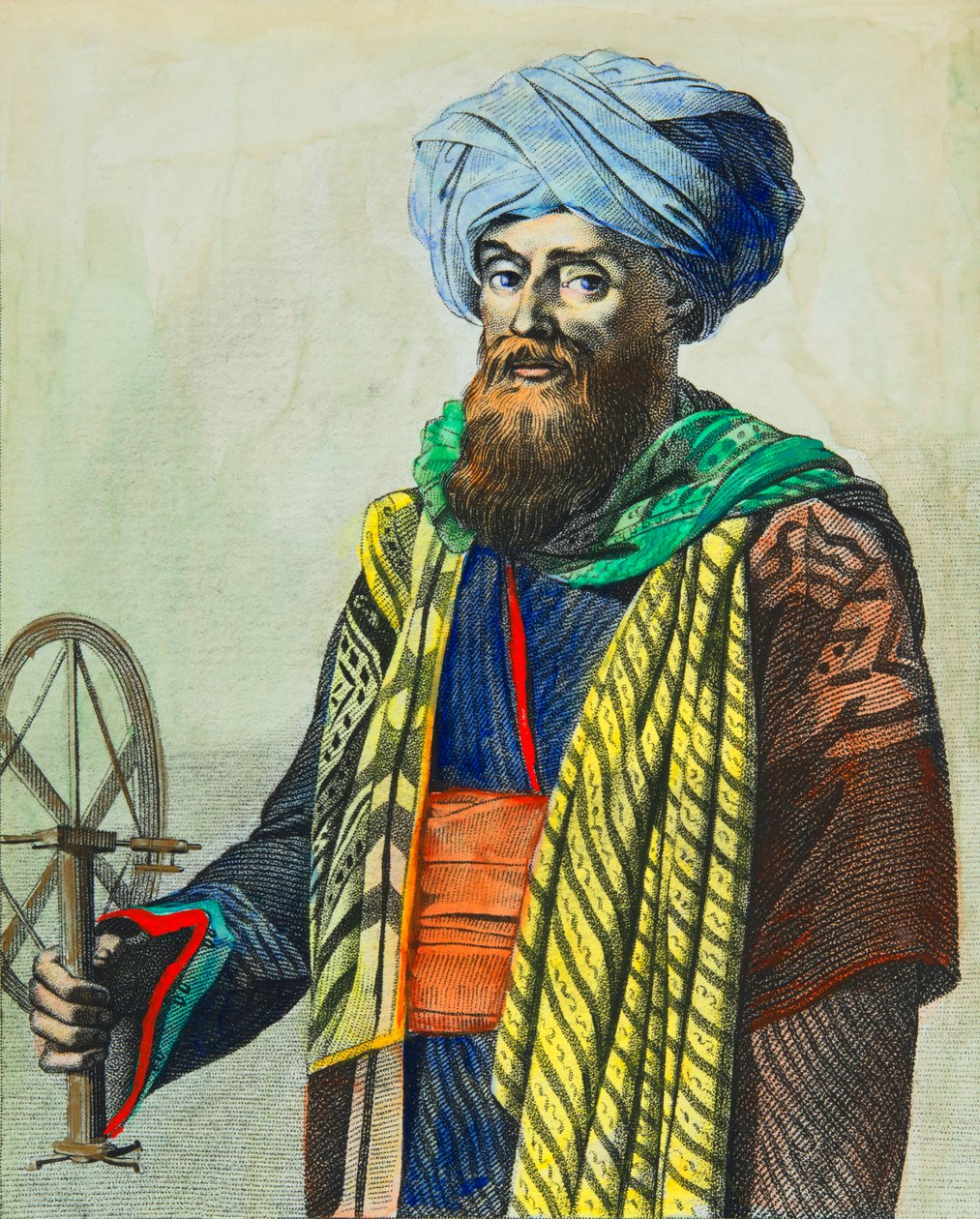 Ritratto di Domingo Badia y Leblich (anche chiamato Ali Bey) (1767-1818) ufficiale spagnolo da Anonymous Anonymous