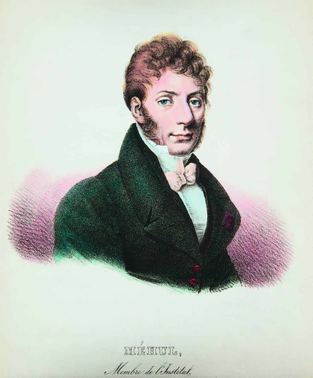 Ritratto di Etienne Nicolas Mehul (1763-1817) compositore, Collezione Privata da Anonymous Anonymous