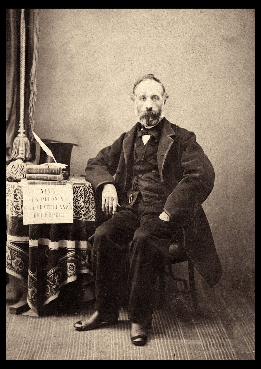 Ritratto di Francesco Crispi (1818-1901), statista italiano nel 1863. da Anonymous Anonymous