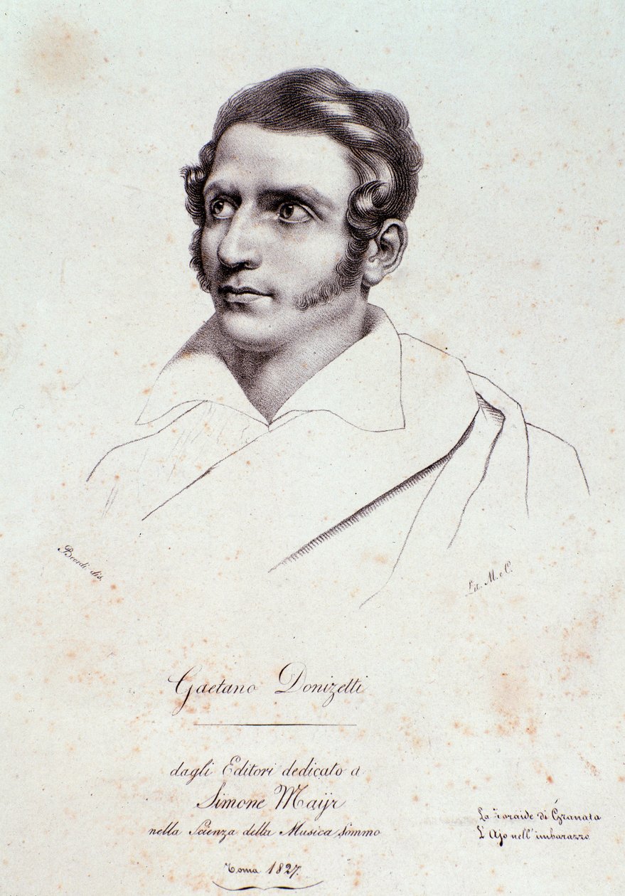 Ritratto di Gaetano Donizetti da Anonymous Anonymous