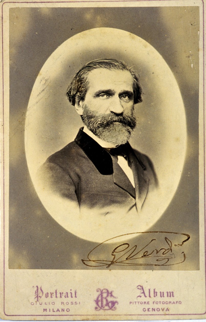 Ritratto di Giuseppe Verdi (1813-1901), compositore italiano. Circa 1850. Collezione privata. Milano da Anonymous Anonymous