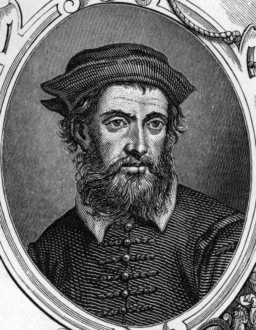 Ritratto di Gregorio di Tomaso Chiulinovich Lo Schiavone, pittore italiano. Incisione del 1859 in 