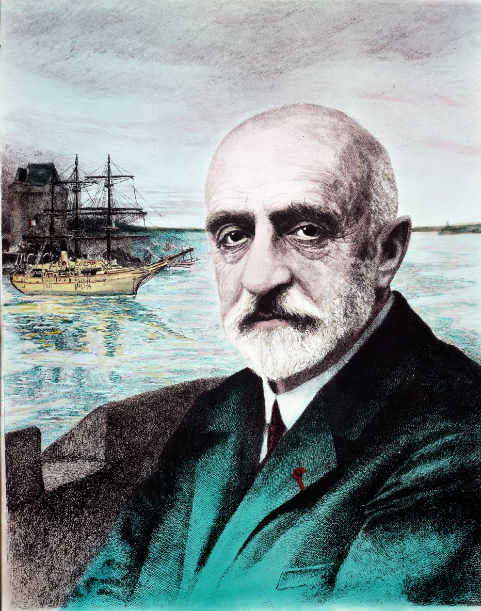 Ritratto di Jean Baptiste Charcot (1867-1936), medico, esploratore delle zone polari. XX secolo Collezione privata da Anonymous Anonymous