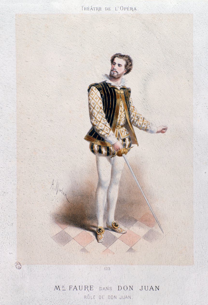 Ritratto di Jean Baptiste Faure come Don Giovanni (1866) da Anonymous Anonymous