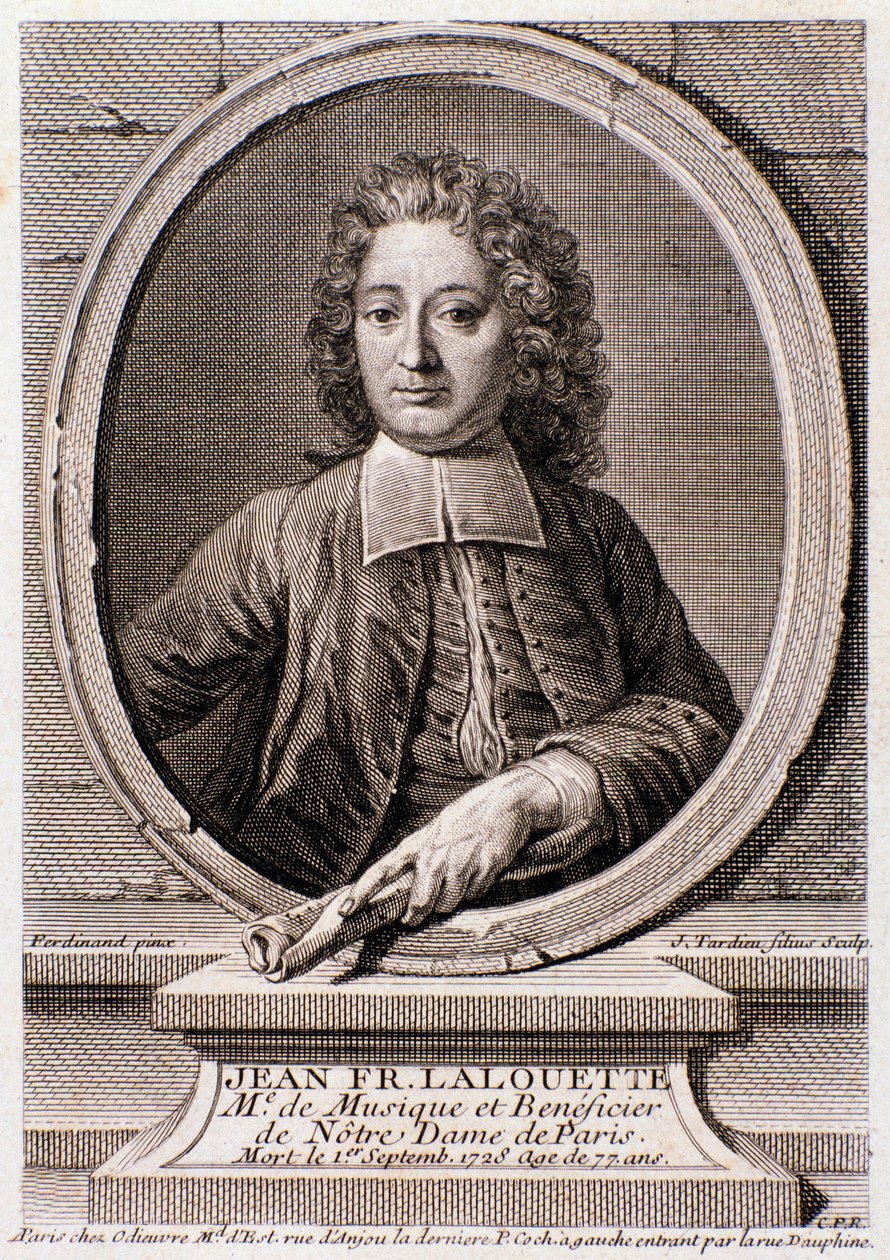 Ritratto di Jean Francois Lalouette (1651-1728), compositore e direttore inglese da Anonymous Anonymous