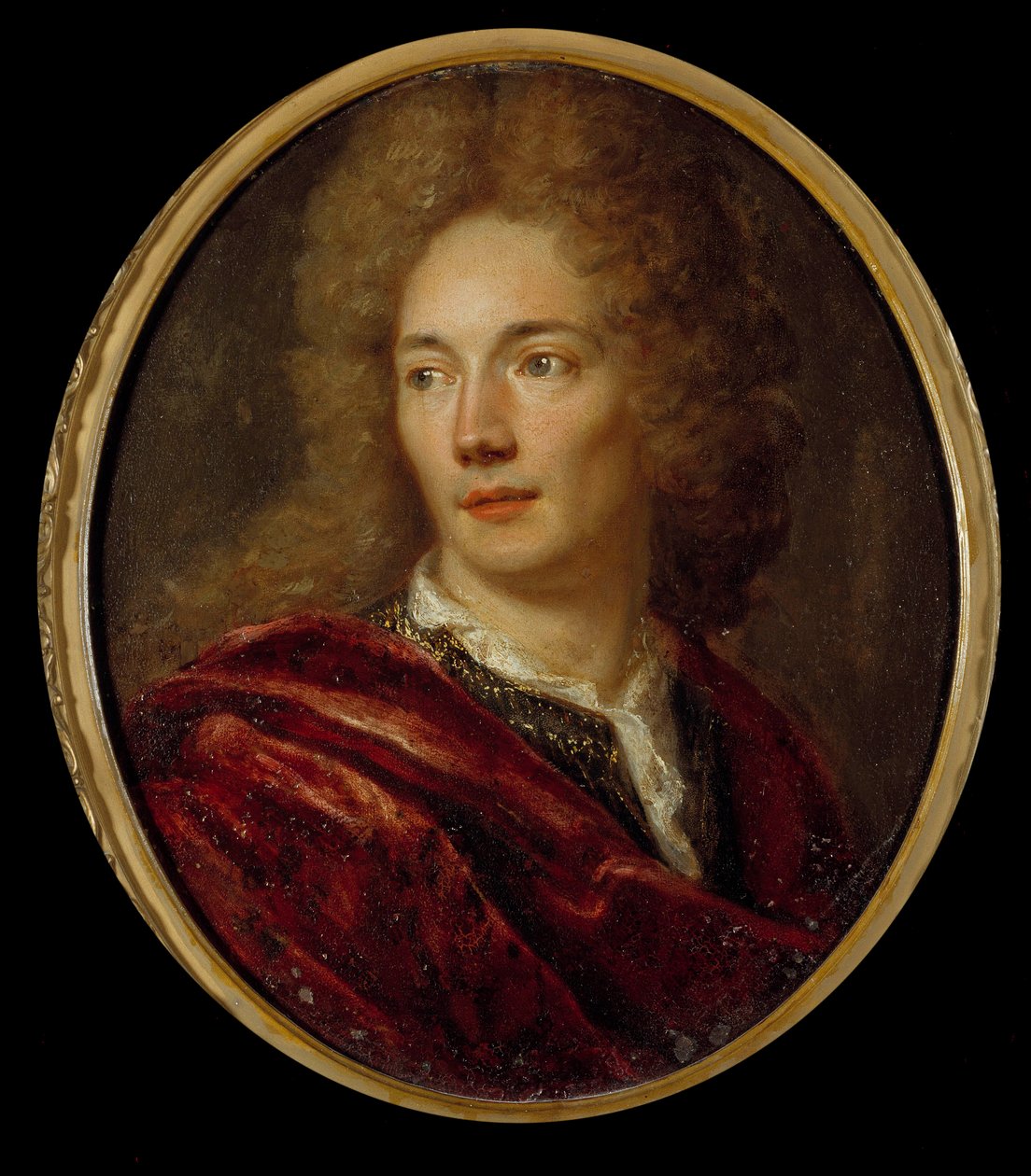Ritratto di Jean de La Bruyère (1645-1696) moralista francese Dipinto su rame anonimo. 17° secolo da Anonymous Anonymous