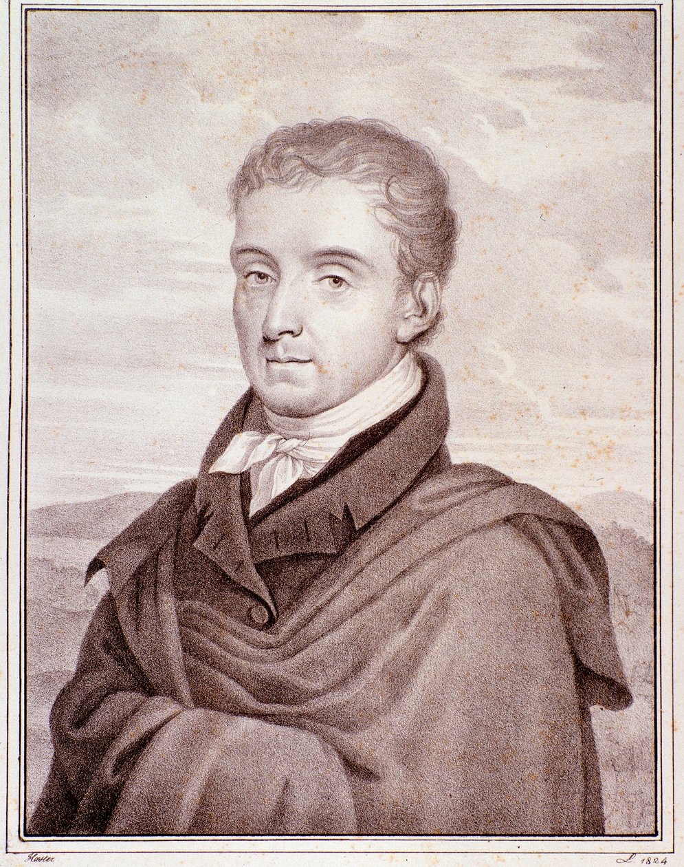 Ritratto di Johann Baptist Cramer (incisione) da Anonymous Anonymous