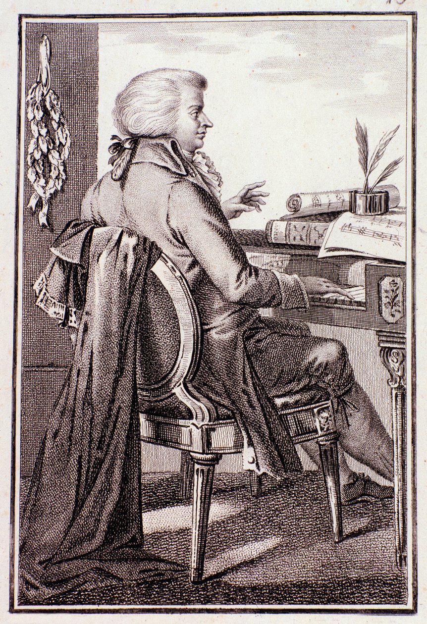 Ritratto di Johann Leopold Mozart da Anonymous Anonymous