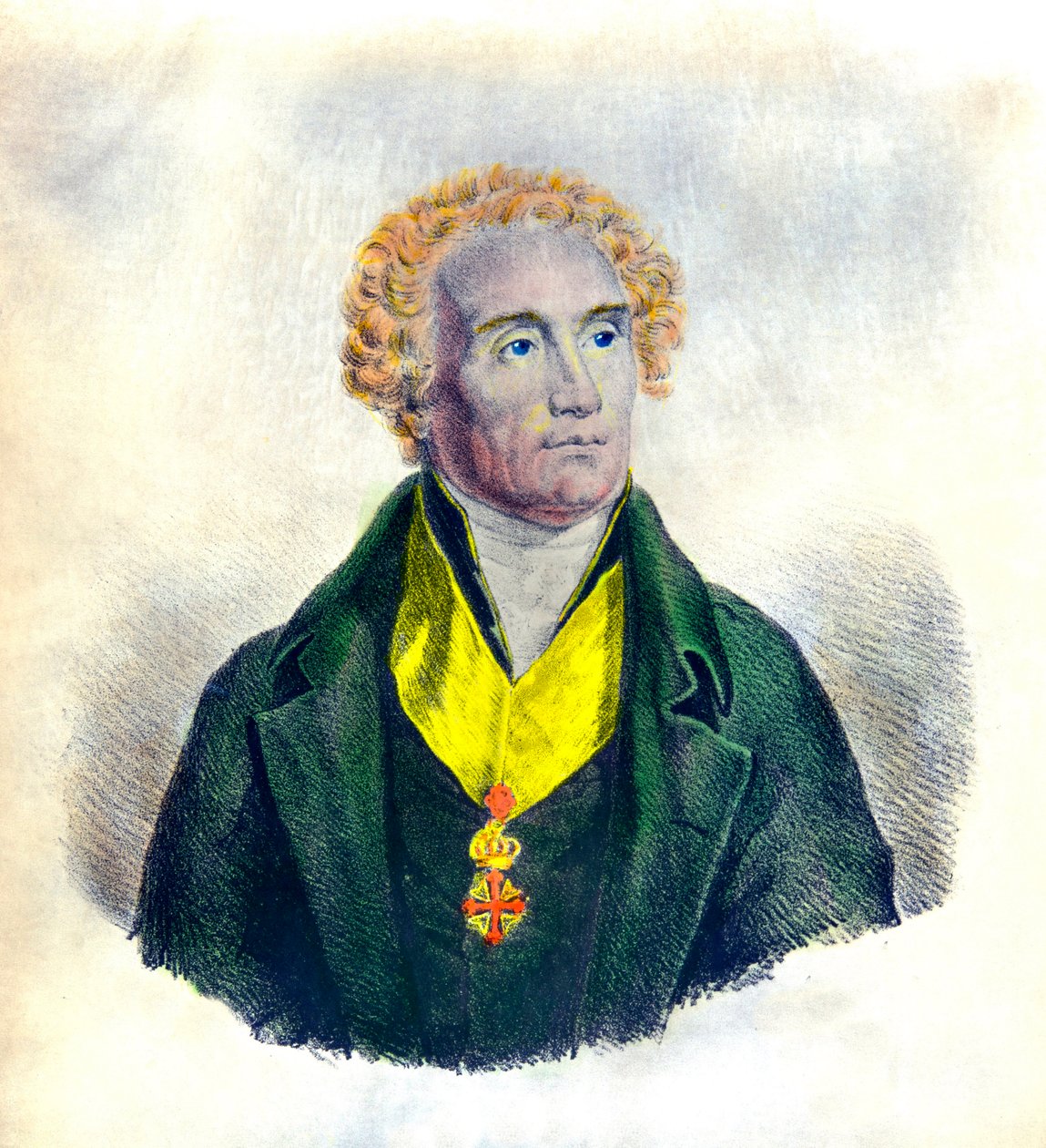 Ritratto di Joseph De Maistre (1753-1821) politico, filosofo, magistrato e storico (con le insegne dell