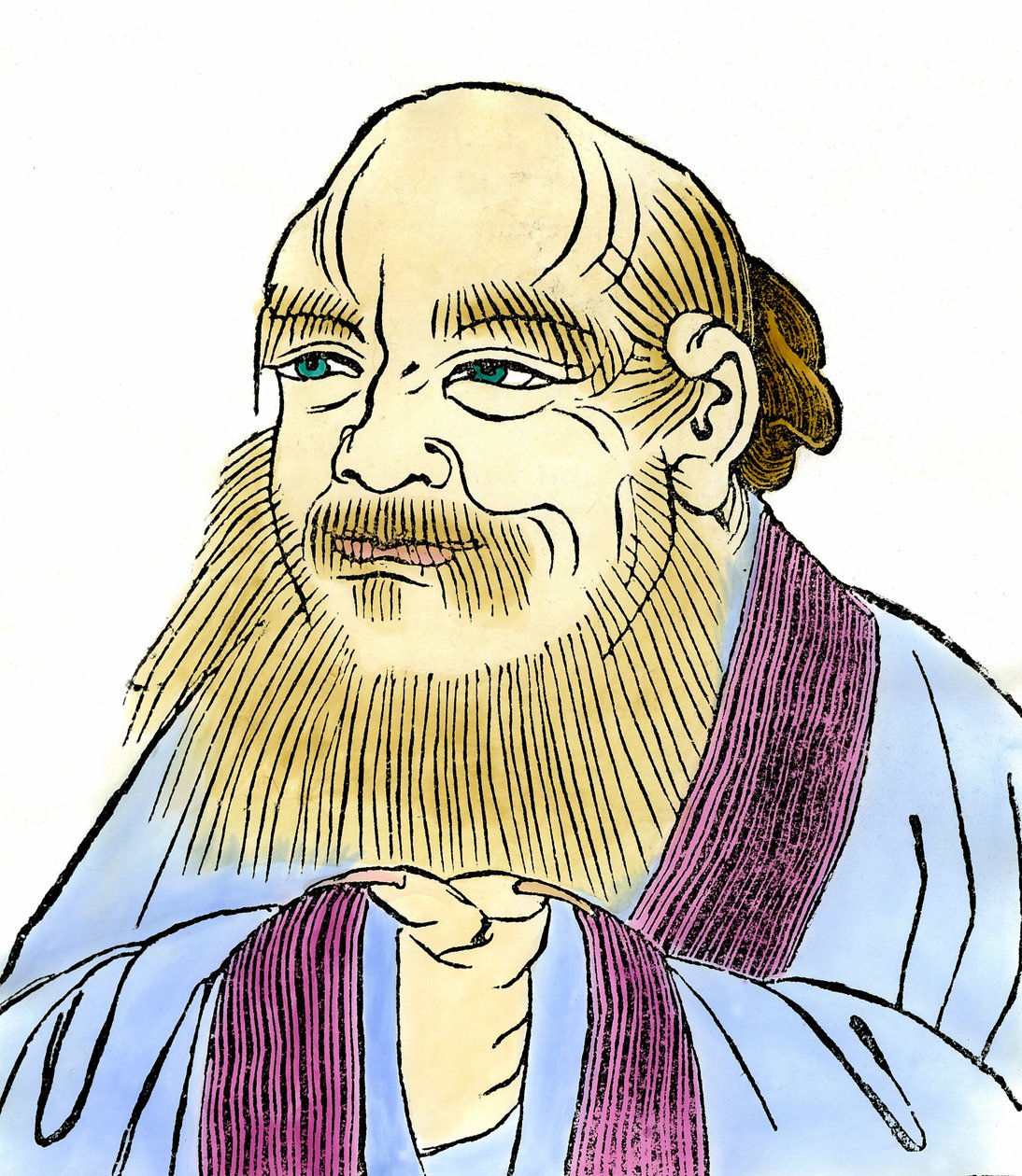 Ritratto di Lao Tseu (605-520 a.C.) filosofo cinese da Anonymous Anonymous