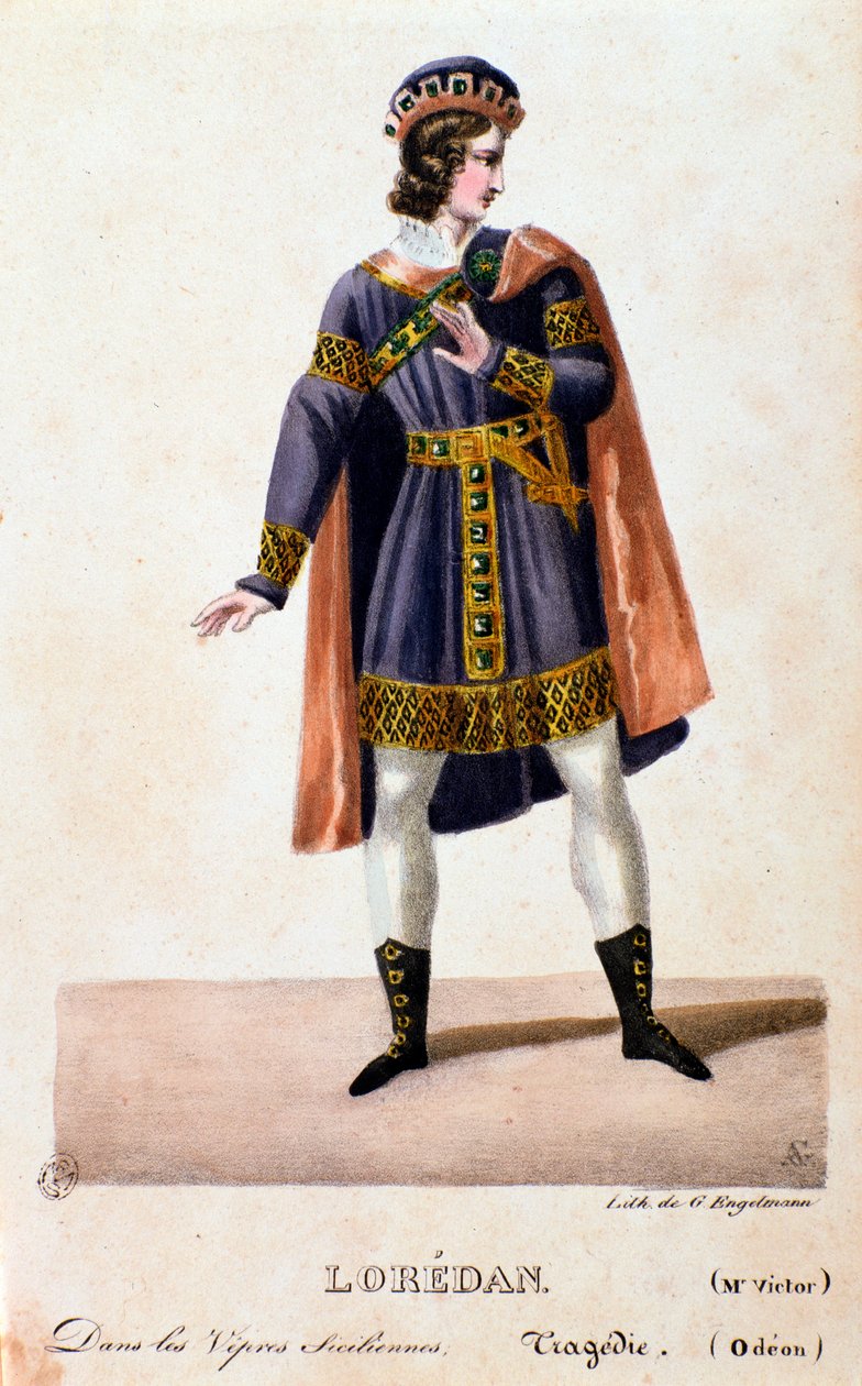 Ritratto di Loredan in I vespri siciliani, opera di Giuseppe Verdi da Anonymous Anonymous