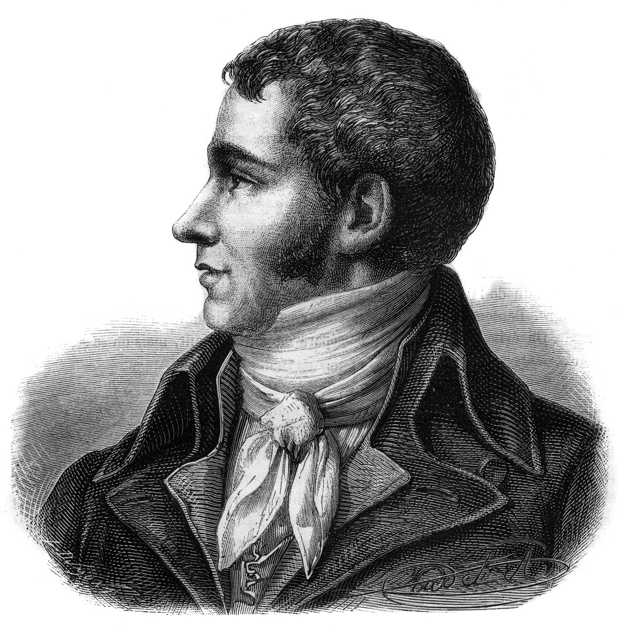 Ritratto di Marc David Alba Lasource (1763-1793) deputato del Tarn alla Convenzione Nazionale - Incisione in "Histoire des Girondins" di Alphonse de Lamartine (1790-1869) 1865-1866 - Collezione privata da Anonymous Anonymous