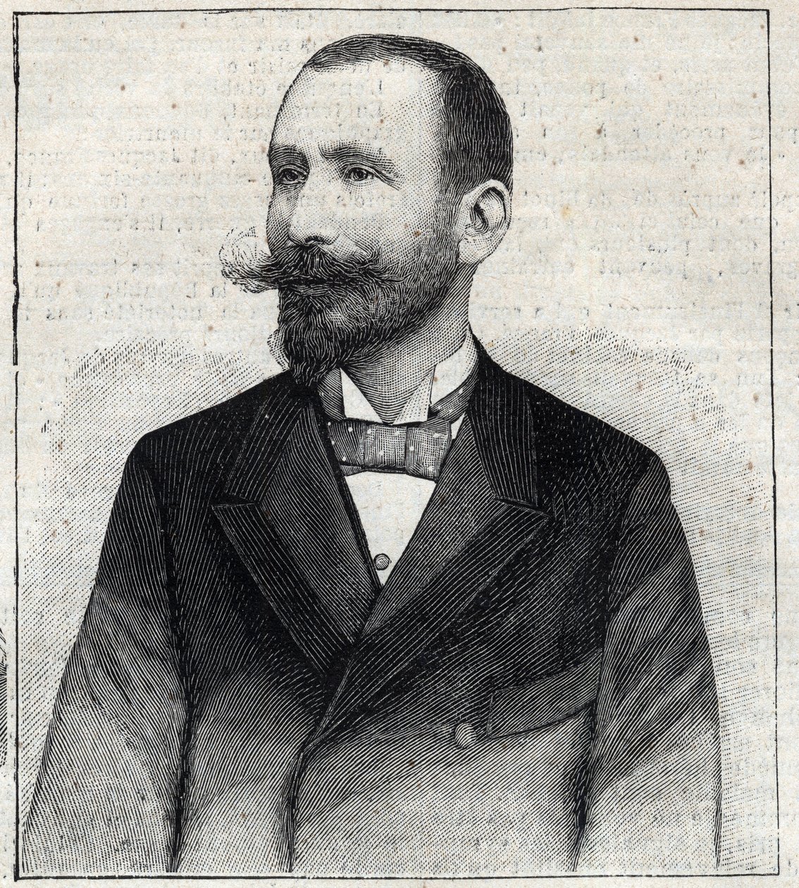 Ritratto di Pierre Sales (1854?-1921?), scrittore francese. Incisione in "Le Petit Parisien" da Anonymous Anonymous