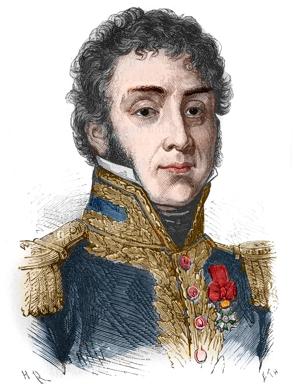 Ritratto di Remy Joseph Isidore Exelmans, Maresciallo e Pari di Francia (1775-1852) - in "L