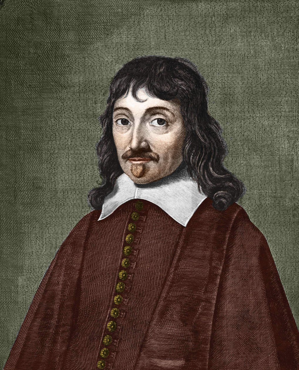 Ritratto di René Descartes. 1596-1650 da Anonymous Anonymous