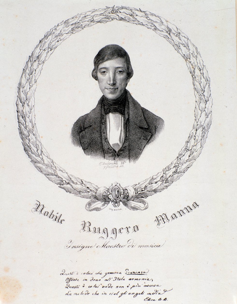Ritratto di Ruggero Manna da Anonymous Anonymous