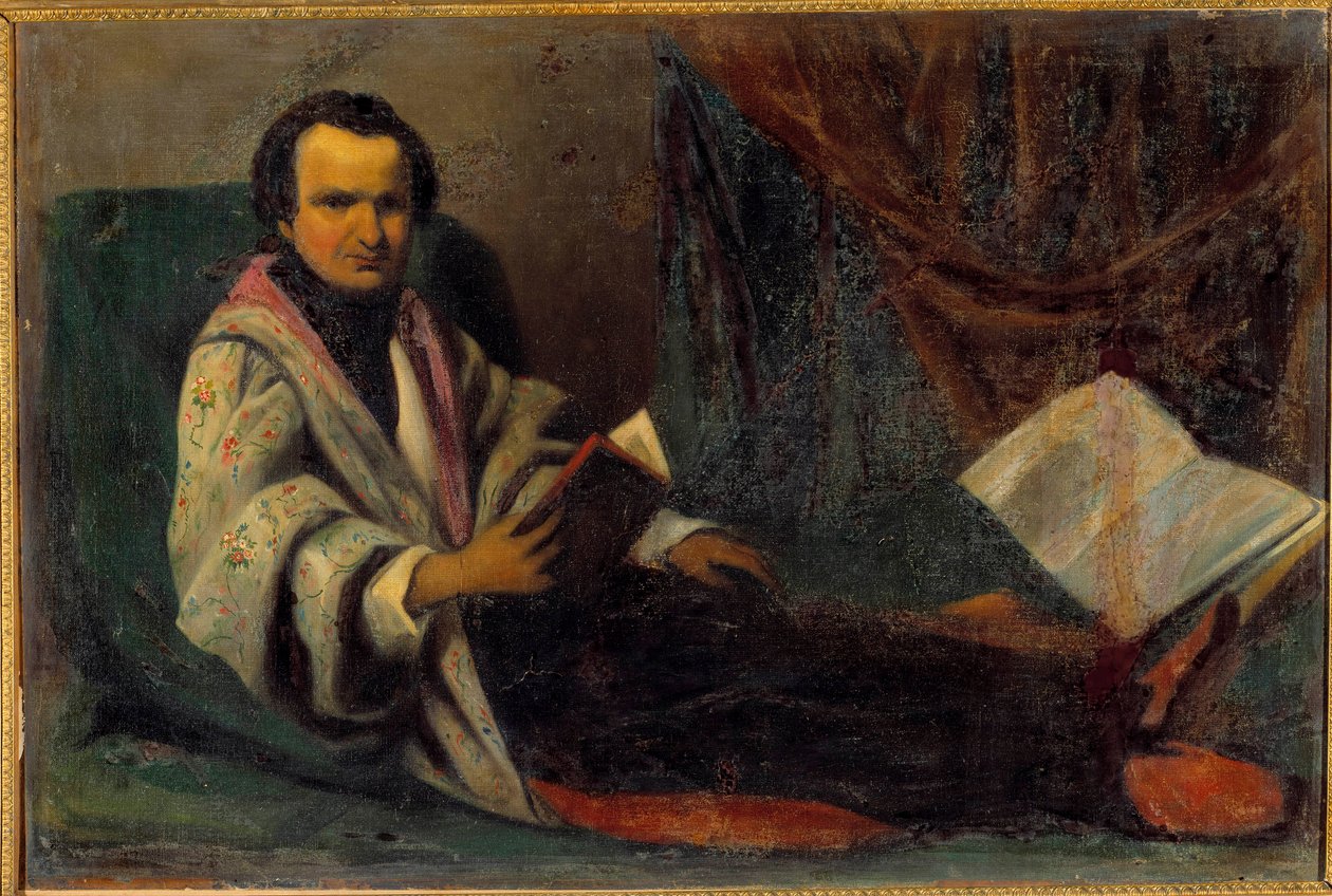 Ritratto di Victor Hugo (1802-1885). Dipinto anonimo. XIX secolo. Dim. 0,66x0,98 m da Anonymous Anonymous