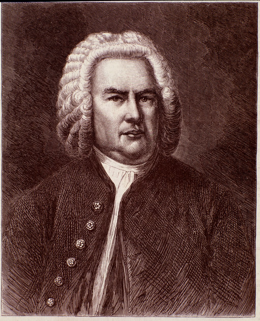 Ritratto del compositore tedesco Johann Sebastian Bach da Anonymous Anonymous
