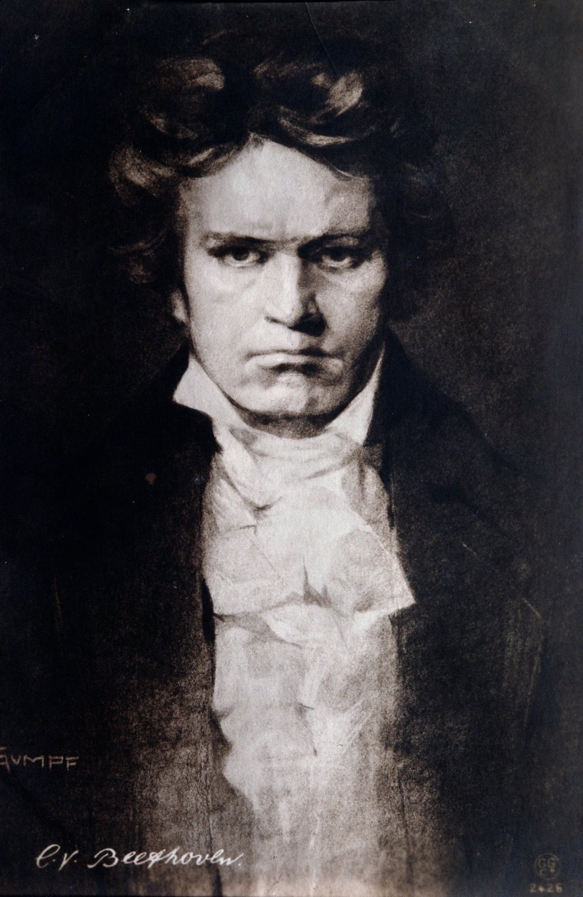 Ritratto di Ludwig van Beethoven da Anonymous Anonymous