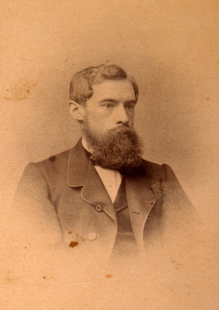 Ritratto del collezionista, mecenate e fondatore della galleria Pavel Mikhailovich Tretyakov (1832-1898). Foto all