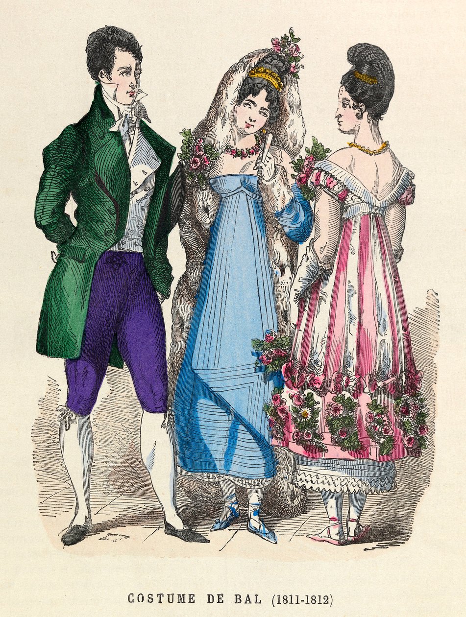 Costumi da ballo nel 1811 - 1812 da Anonymous Anonymous
