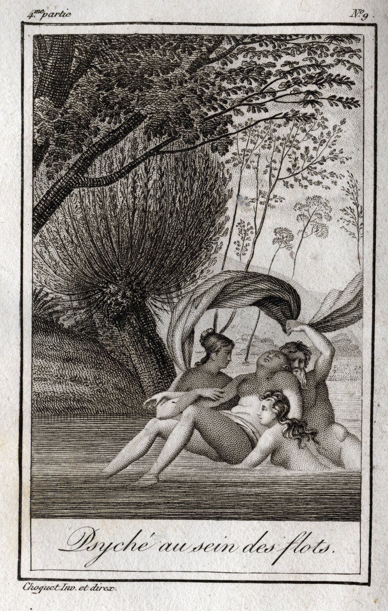 Psiche tra le onde. Incisione del 1819 in 