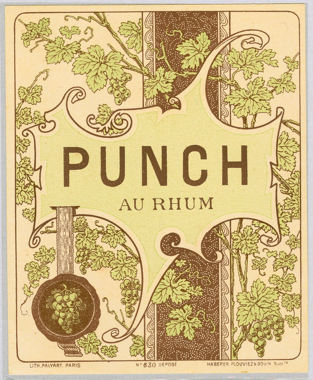Pubblicità del punch al rum (fine XIX secolo) da Anonymous Anonymous