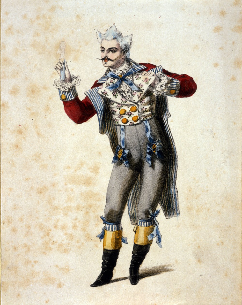 Il basso Giuseppe Frezzolini (1789-1861) interpreta il Dottor Dulcamara nell