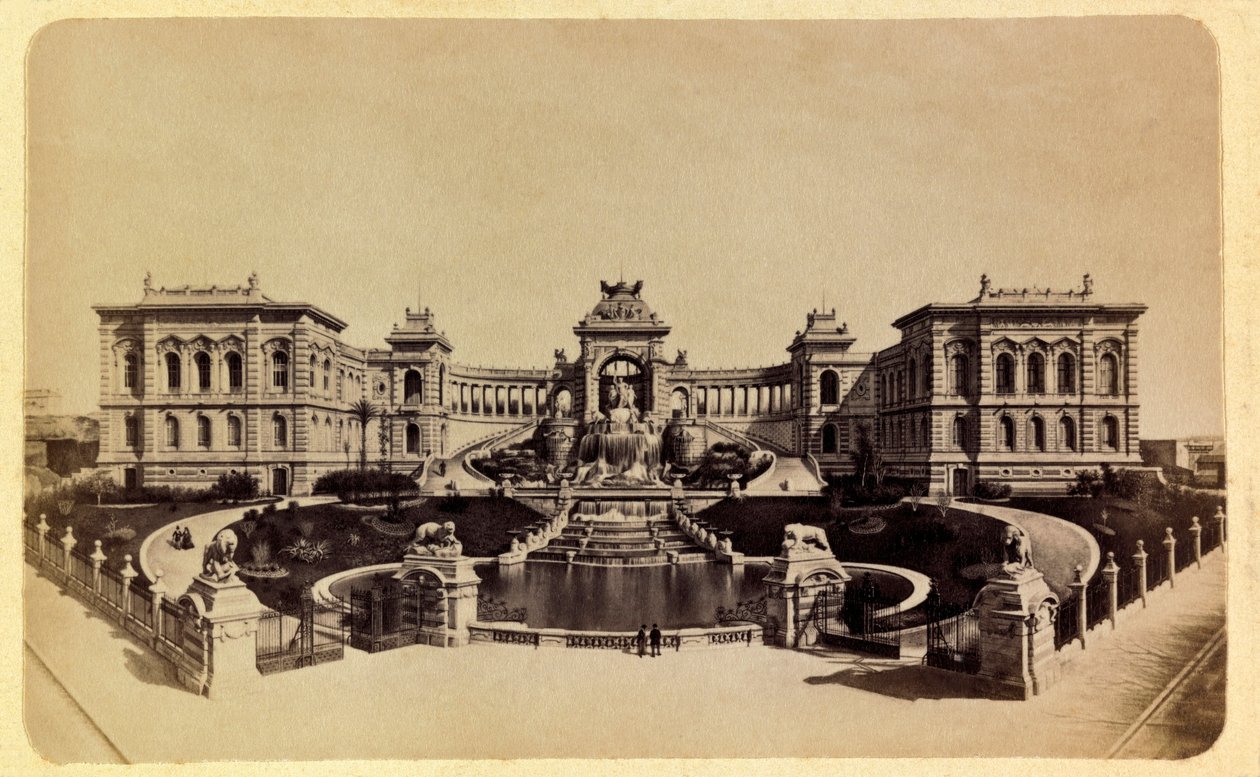 La città di Marsiglia e i suoi dintorni intorno al 1885-1890: Il Palazzo Longchamp (Museo delle Belle Arti) da Anonymous Anonymous