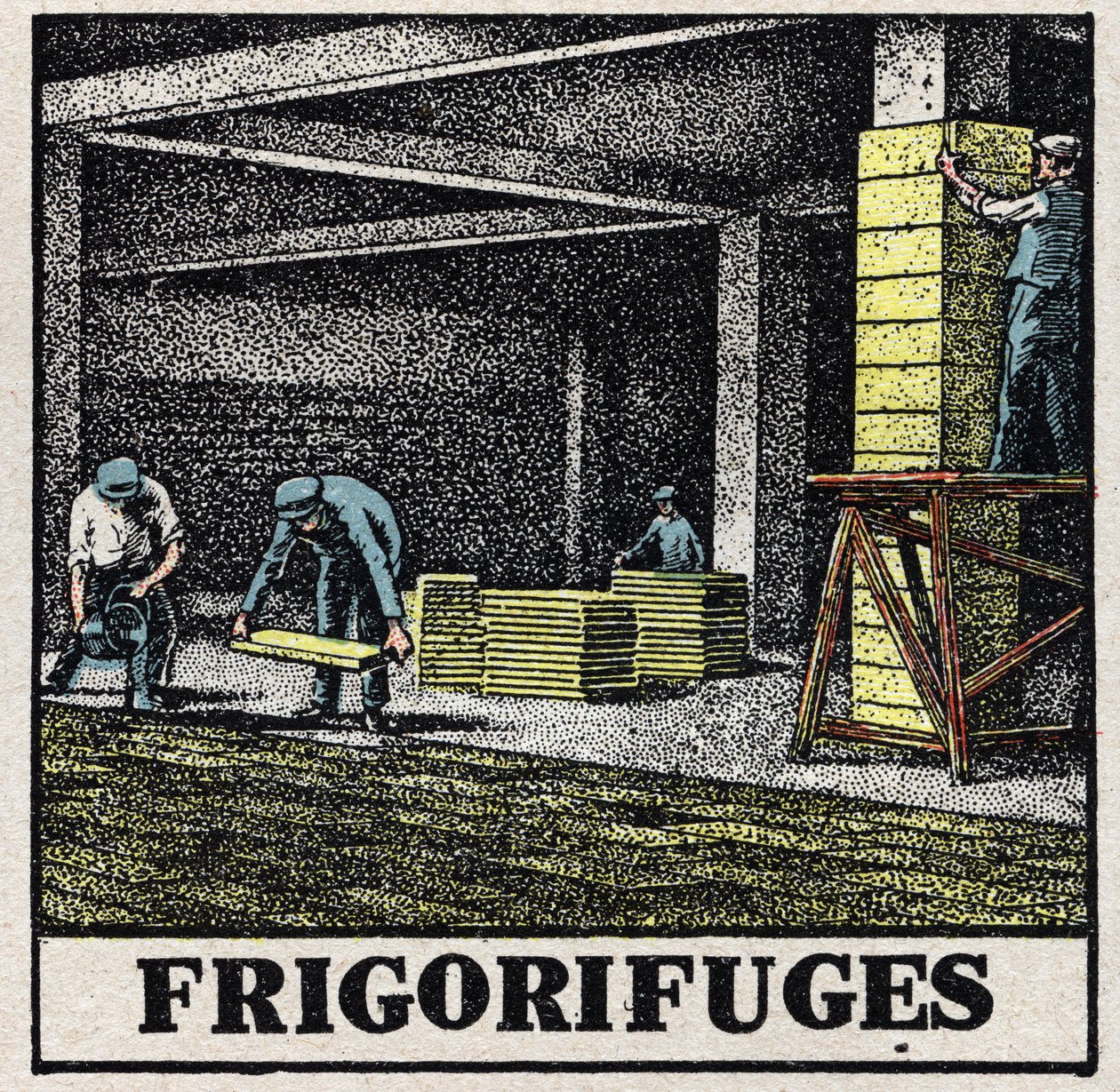 Industria della refrigerazione: frigoriferi. Illustrazione anonima del 1925. Collezione privata. da Anonymous Anonymous